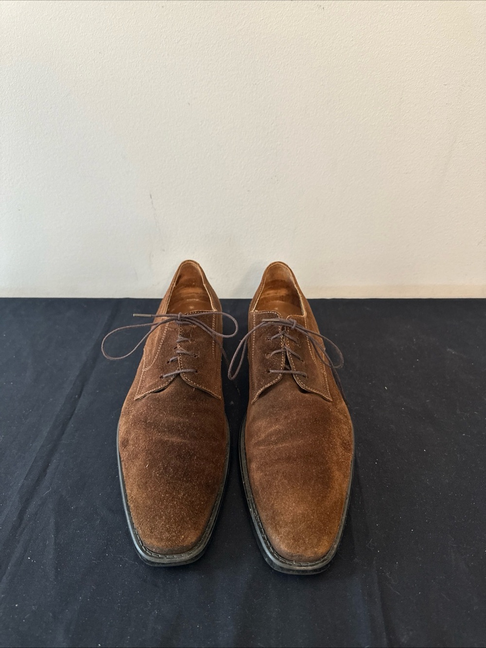 MIKE KONOS Men’s Italian Vintage Suede Oxford Size 10